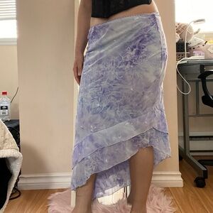 fairycore asymmetrical skirt